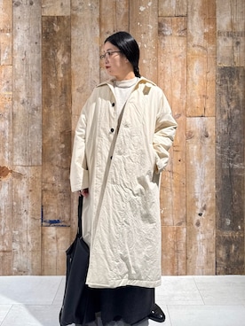 「冬の注目アウター」｜「アイテム（ジャケット/アウター）」を使った、クボさん（レディース・161cm）の秋コーディネート