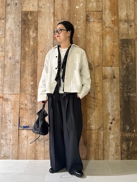 「アイテム（その他雑貨）」を使った、クボさん（レディース・161cm）の冬コーディネート