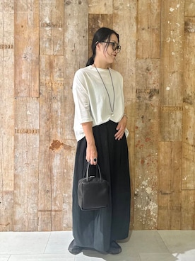 「骨格ナチュラル」｜クボさん（レディース・161cm）の夏コーディネート