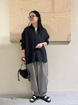 「かぐれ（カグレ）のアイテム」を使った、クボさん（レディース・161cm）の春コーディネート