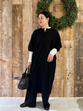 「アイテム（その他雑貨）」を使った、クボさん（レディース・161cm）の秋コーディネート