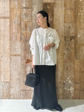 「mormyrus（モルミルス）のアイテム」を使った、クボさん（レディース・161cm）の夏コーディネート