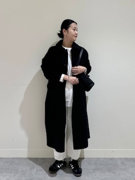「アイテム（ステンカラーコート）」を使った、クボさん（レディース・161cm）の秋コーディネート