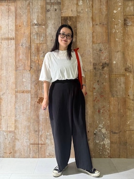 「骨格ナチュラル」｜クボさん（レディース・161cm）の夏コーディネート