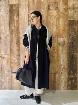 「アイテム（その他雑貨）」を使った、クボさん（レディース・161cm）の冬コーディネート