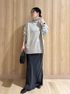 「mormyrus（モルミルス）のアイテム」を使った、クボさん（レディース・161cm）の冬コーディネート