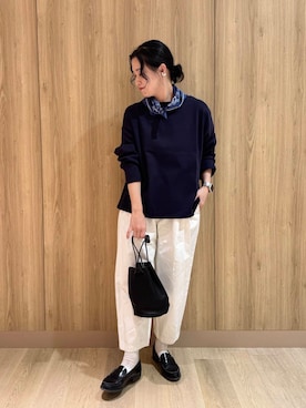「アイテム（その他雑貨）」を使った、クボさん（レディース・161cm）の冬コーディネート
