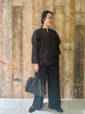 「アイテム（その他雑貨）」を使った、クボさん（レディース・161cm）の秋コーディネート