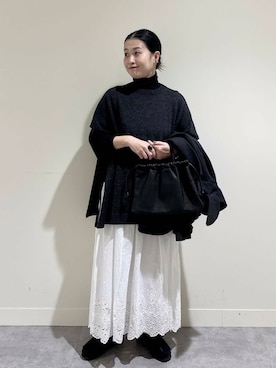 「アイテム（その他雑貨）」を使った、クボさん（レディース・161cm）の冬コーディネート