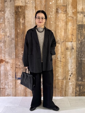 「アイテム（雑貨/ホビー）」を使った、クボさん（レディース・161cm）の秋コーディネート