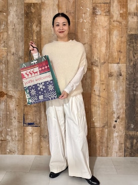 「アイテム（パンツ）」を使った、クボさん（レディース・161cm）の秋コーディネート