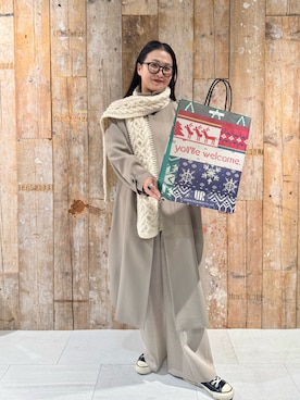 「アイテム（テーラードジャケット）」を使った、クボさん（レディース・161cm）の秋コーディネート