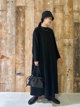 「アイテム（バレエシューズ）」を使った、クボさん（レディース・161cm）の夏コーディネート