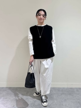 「アイテム（その他雑貨）」を使った、クボさん（レディース・161cm）の冬コーディネート