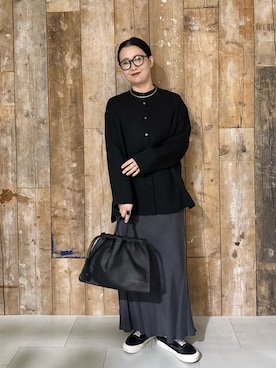 「アイテム（その他雑貨）」を使った、クボさん（レディース・161cm）の冬コーディネート