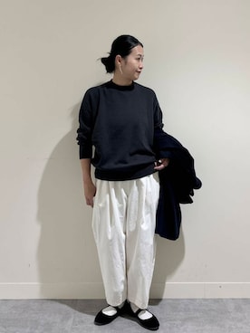 「かぐれ」｜「アイテム（ピーコート）」を使った、クボさん（レディース・161cm）の秋コーディネート