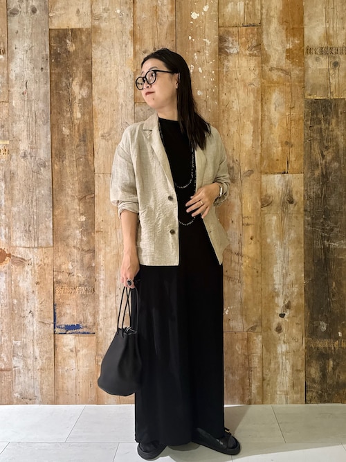 2サイズ展開』コクーンスリーブストレートワンピース