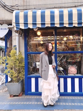 rinaさん（レディース・160cm）の冬コーディネート