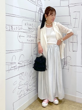 axiagさん（レディース・159cm）の夏コーディネート