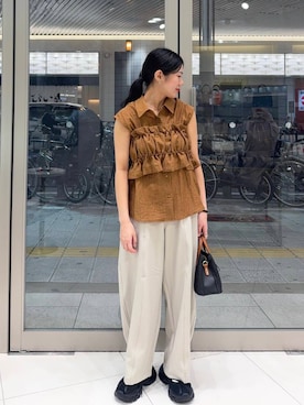 「アイテム（キャミソール）」を使った、hanaさん（レディース・151cm）の夏コーディネート