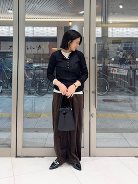 「SENSE OF PLACE by URBAN RESEARCH（センスオブプレイスバイアーバンリサーチ）のアイテム（パンプス）」を使った、hanaさん（レディース・151cm）の秋コーディネート