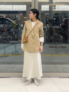 「綺麗めコーデ」｜「アイテム（パンプス）」を使った、hanaさん（レディース・151cm）の冬コーディネート