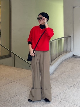 「SENSEOFPLACE」｜hanaさん（レディース・151cm）の冬コーディネート