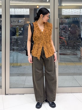 「アイテム（スリッポン）」を使った、hanaさん（レディース・151cm）の夏コーディネート