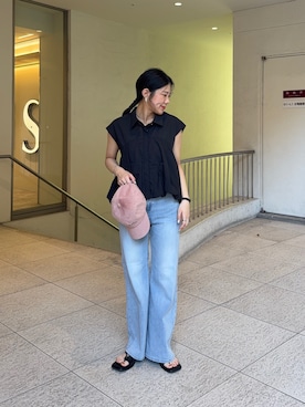 「センスオブプレイス」｜hanaさん（レディース・154cm）の夏コーディネート