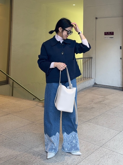 セール】『洗濯可』ビックボタンニットジャケット（ニット/セーター