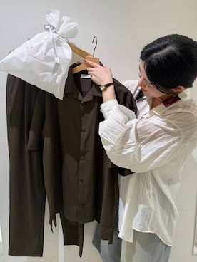 「綺麗めコーデ」｜「アイテム（スラックス）」を使った、hanaさん（レディース・151cm）の夏コーディネート