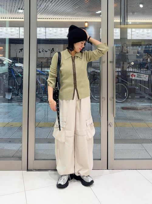 セール】フロントホックエリツキコンパクトカーディガン（カーディガン