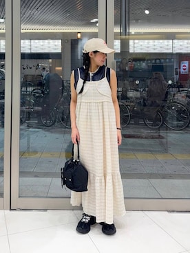 「綺麗めコーデ」｜hanaさん（レディース・151cm）の夏コーディネート