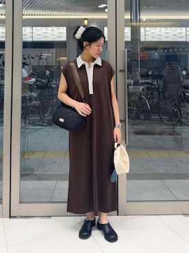 「アイテム（スリッポン）」を使った、hanaさん（レディース・151cm）の夏コーディネート