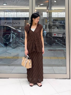 「綺麗めコーデ」｜「アイテム（アクセサリー）」を使った、hanaさん（レディース・151cm）の夏コーディネート