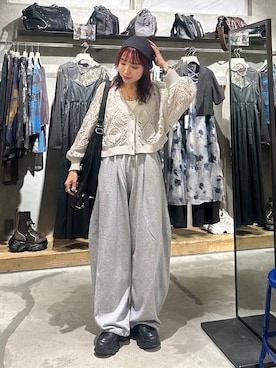「PAGEBOY（ページボーイ）のアイテム（スウェットパンツ）」を使った、fokanon0622さん（レディース・157cm）の夏コーディネート