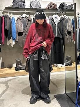 「PAGEBOY（ページボーイ）のアイテム（デニムパンツ）」を使った、fokanon0622さん（レディース・157cm）の秋コーディネート