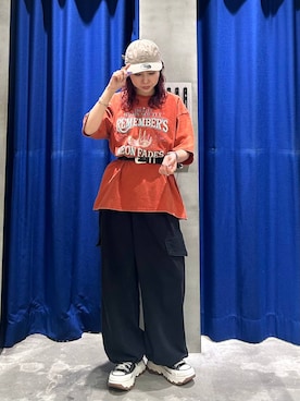 「PAGEBOY（ページボーイ）のモードバックルベルト3（ベルト、ブラック系）」を使った、fokanon0622さん（レディース・157cm）の春コーディネート