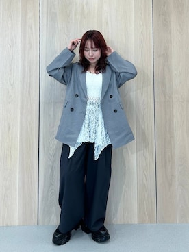 「PAGEBOY（ページボーイ）のアイテム（ジャケット/アウター）」を使った、fokanon0622さん（レディース・157cm）の春コーディネート