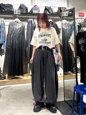 「PAGEBOY（ページボーイ）のアイテム（スウェットパンツ）」を使った、fokanon0622さん（レディース・157cm）の夏コーディネート