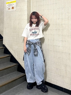 「PAGEBOY（ページボーイ）のアイテム（パンツ）」を使った、fokanon0622さん（レディース・157cm）の春コーディネート