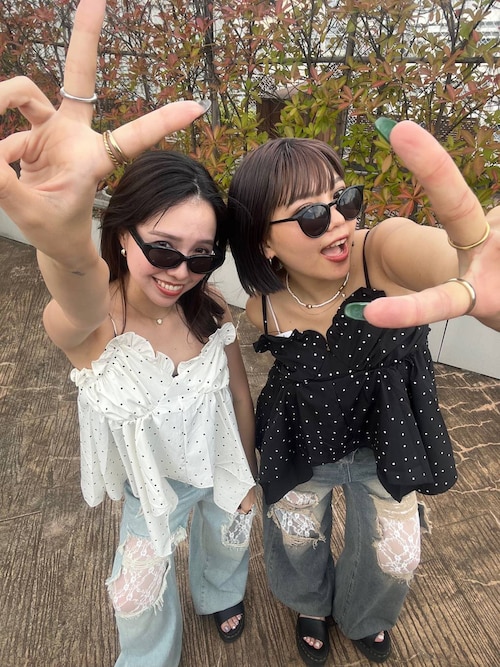 【2025SS】ダメージレースデニムパンツ