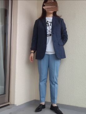 「JOINT WORKS（ジョイントワークス）のアイテム（ジャケット/アウター）」を使った、jamさん（レディース・161cm）の夏コーディネート