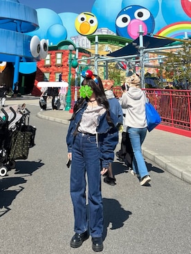 「coca（coca）（コカ）のアイテム（トップス）」を使った、ｎａｂｅ ☘︎︎⋆͛さん（レディース・150cm）の春コーディネート