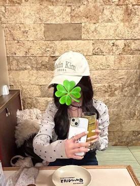 「coca（coca）（コカ）のアイテム（トップス）」を使った、ｎａｂｅ ☘︎︎⋆͛さん（レディース・150cm）の春コーディネート