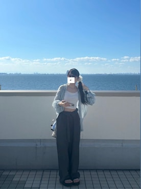 「アイテム（カーディガン/ボレロ）」を使った、ｎａｂｅ ☘︎︎⋆͛さん（レディース・150cm）の夏コーディネート