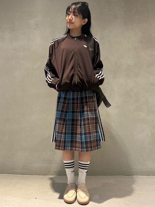 プリーツ チェック スカート / アディダスオリジナルス adidas