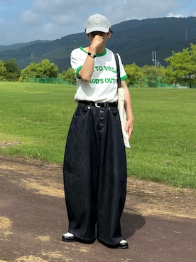 「アイテム（帽子）」を使った、mor…さん（メンズ・168cm）の夏コーディネート