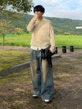 「アイテム（リング）」を使った、mor…さん（メンズ・168cm）の秋コーディネート