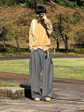 「アイテム（財布/小物）」を使った、mor…さん（メンズ・168cm）の秋コーディネート